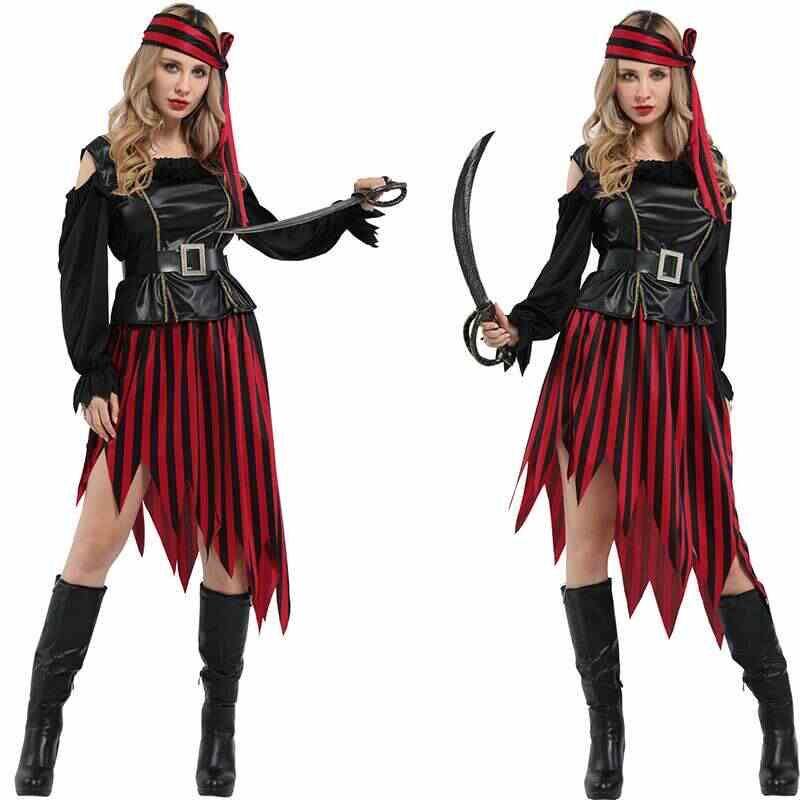 Ethnic Fashion Clothing - Costume da Pirata per Donna Adulta,